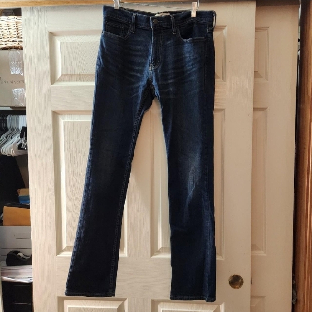 Hollister Women's Dark Blue Boot Cut Jeans